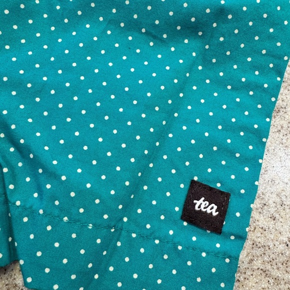 NWT Tea Collection Green Polka Dot Romper sz 12-18 months - Picture 5 of 5